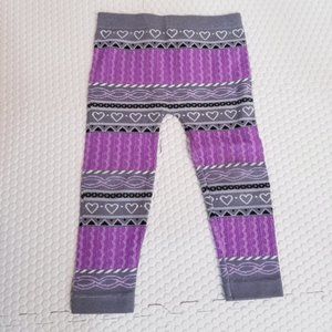 Purple Gray Girl Tights
